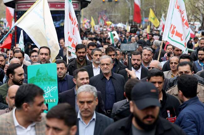 تصاویری از راهپیمایی روز قدس ۱۴۰۴ در سراسر کشور