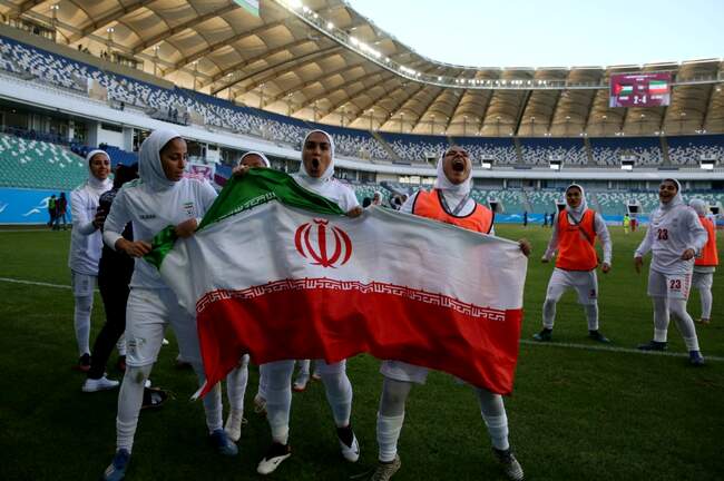 تصاویر| دیدار تیم‌های ملی فوتبال بانوان ایران و اردن در مقدماتی جام �
