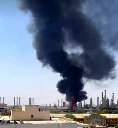 حادثه آتش‌سوزی پالایشگاه آبادان مهار شد / یک نفر جان باخت