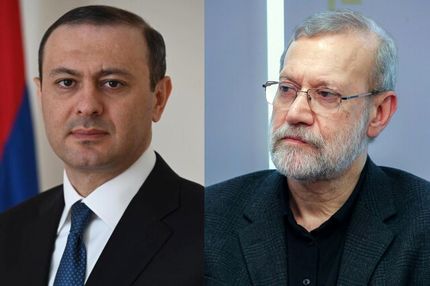لاریجانی با دبیر شورای امنیت ملی ارمنستان رایزنی کرد
