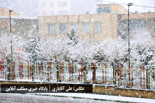 طراوت زمستانی ارومیه با اولین برف سال / تصاویر