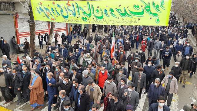 مراسم راهپیمایی ٢٢ بهمن در نقاط مختلف کشور