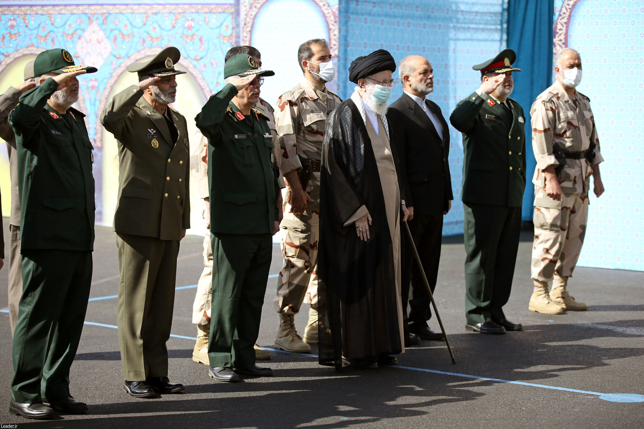 مراسم مشترک دانش‌آموختگی دانشجویان دانشگاههای نیروهای مسلح با حضور مقام معظم رهبری / تصاویر