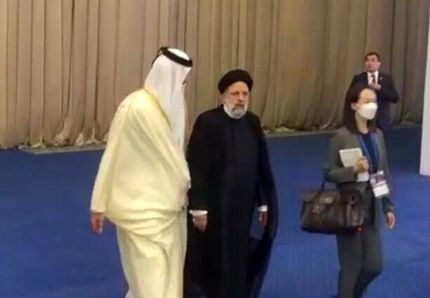 رئیس جمهور با امیر قطر دیدار کرد