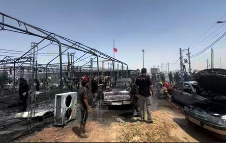 جان باختن و مصدومیت چهار نفر در حادثه آتش سوزی یک موکب اربعین در مرز مهران