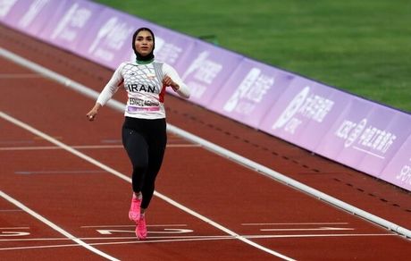 دونده کشورمان در دوی ۱۰۰ متر بانوان هفتم شد