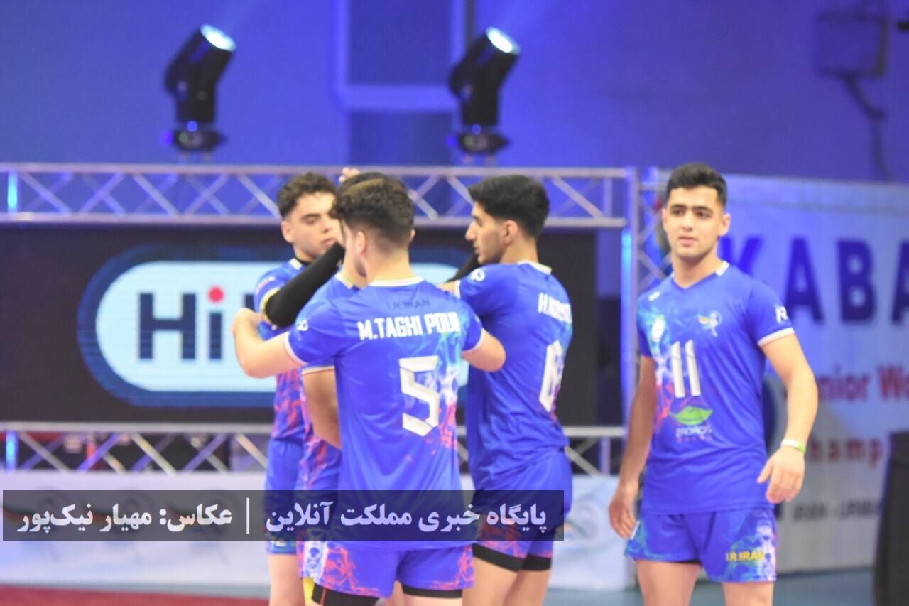 برد تیم ملی کبدی ایران مقابل اوگاندا در مسابقات قهرمانی جوانان جهان /