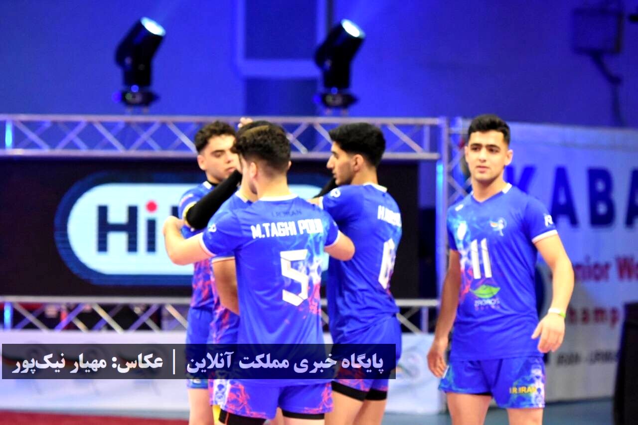برد تیم ملی کبدی ایران مقابل اوگاندا در مسابقات قهرمانی جوانان جهان /