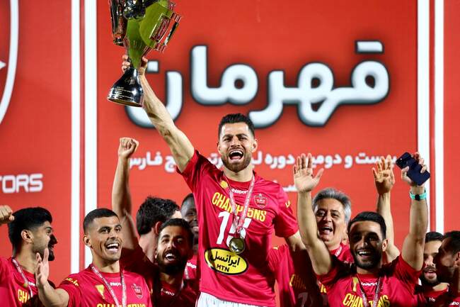 بازی پرسپولیس و نساجی و جشن قهرمانی سرخپوشان / تصاویر