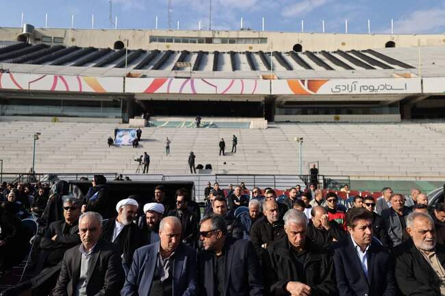 پیکر ملیکا محمدی فوتبالیست تیم ملی بانوان در ورزشگاه آزادی تشییع شد