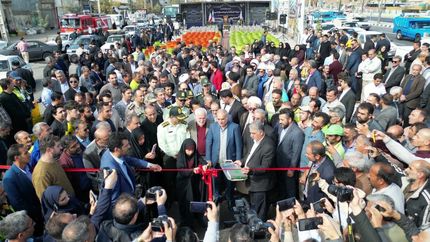 برای افتتاح دور برگردان، همه مسئولان آمده بودند!