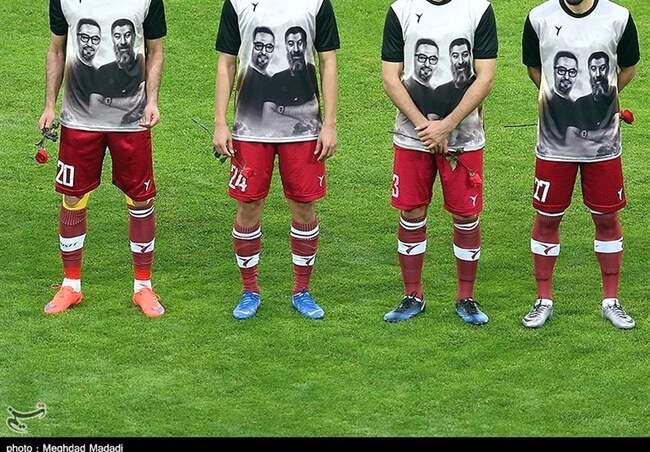 تصاویر دیدار دوستانه منتخب سرخابی و منتخب ۹۸ به یاد انصاریان و میناو�