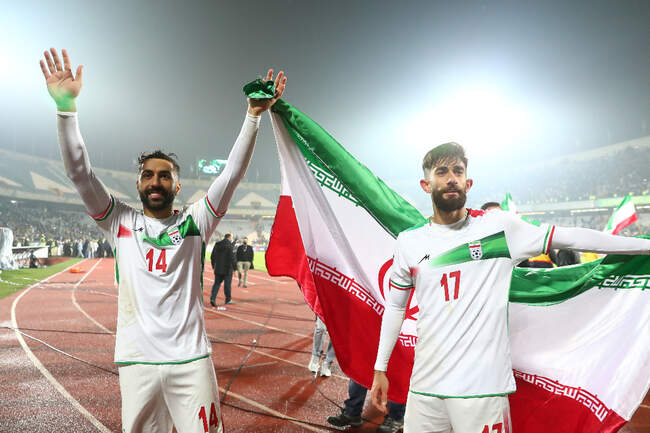 شادی ملی‌پوشان بعد از پایان بازی با عراق و صعود به جام جهانی