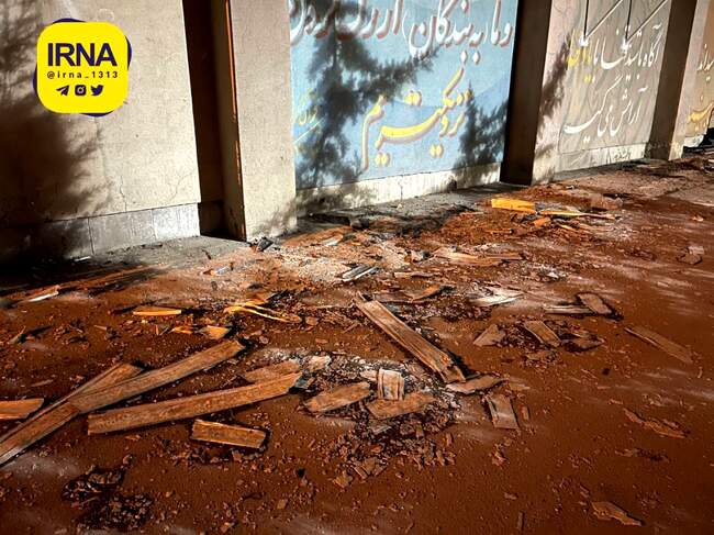 اولین تصاویر بعد از حادثه دیشب از زندان اوین منتشر شد