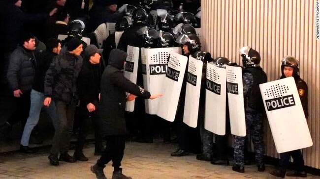 ناآرامی‌ها و اعتراضات قزاقستان از نگاه دوربین
