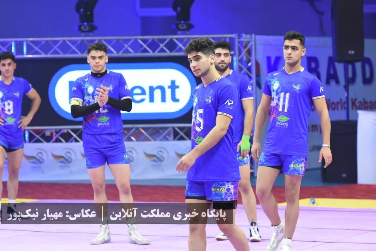 برد تیم ملی کبدی ایران مقابل اوگاندا در مسابقات قهرمانی جوانان جهان /