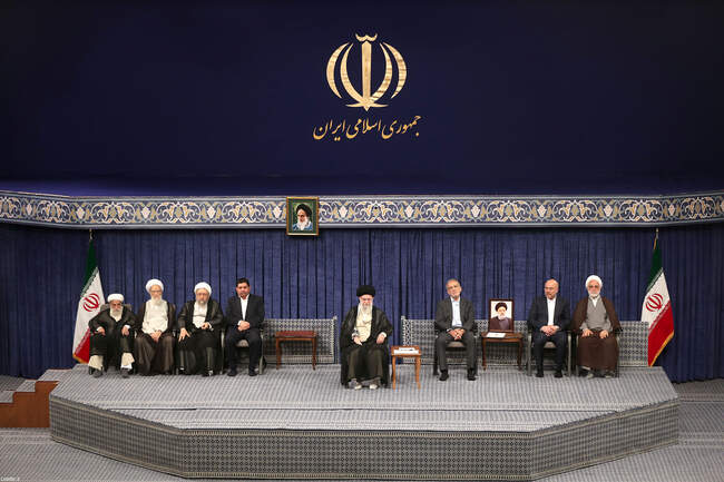 مراسم تنفیذ حکم مسعود پزشکیان به عنوان رئیس جمهور توسط رهبر معظم انق�