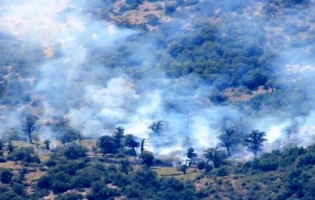 مهار و کنترل آتش‌سوزی جنگل ابر در استان سمنان