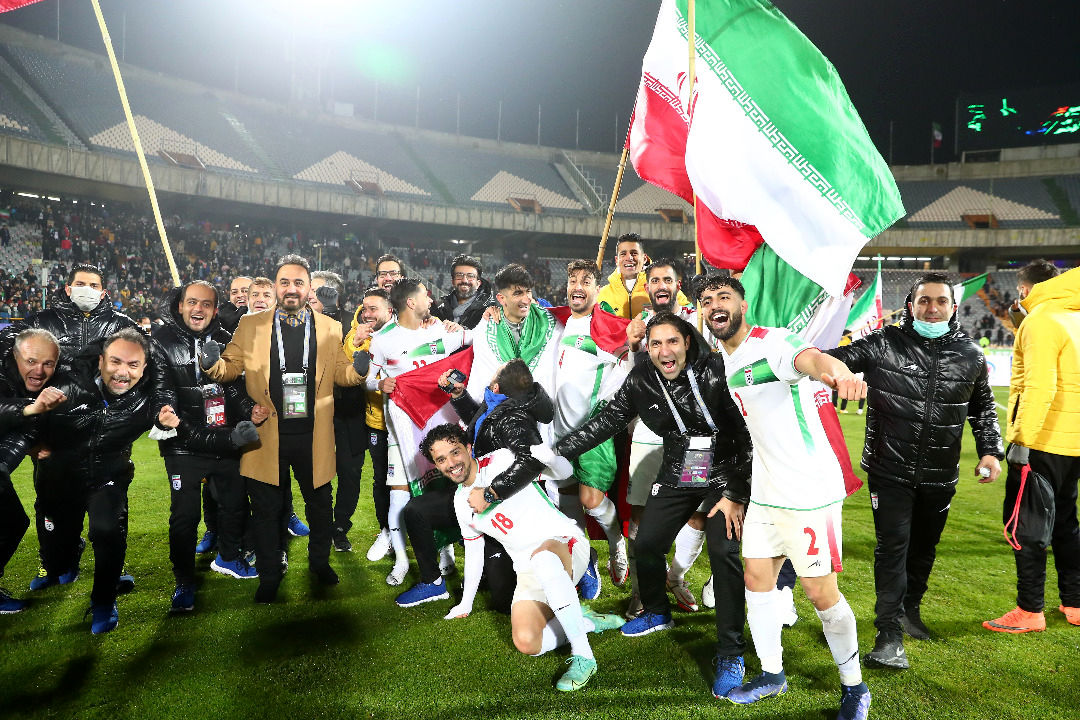 شادی ملی‌پوشان بعد از پایان بازی با عراق و صعود به جام جهانی