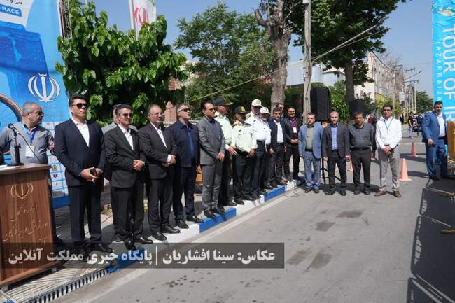 تصاویری از آغاز دور دوم سی و هفتمین دور تور دوچرخه سواری ایران آذربای