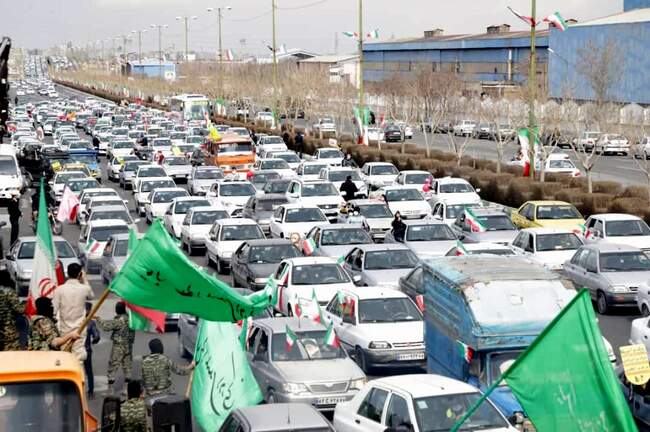 مراسم راهپیمایی ٢٢ بهمن در نقاط مختلف کشور