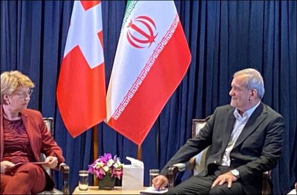 دیدار رئیس‌جمهور کشورمان و سوئیس در نیویورک